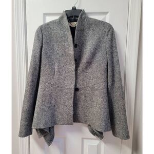 Stella McCartney Tweed Wool Grey Blazer M